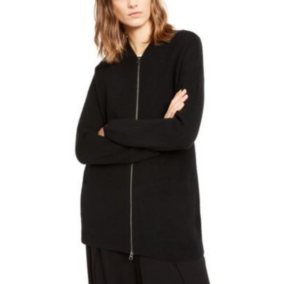 Eileen Fisher Jackets & Blazers - NWT Eileen Fisher Black Wool Flight Cardigan
